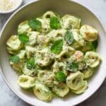Creamy Ham and Pea Pasta with Fresh Mint Recipe