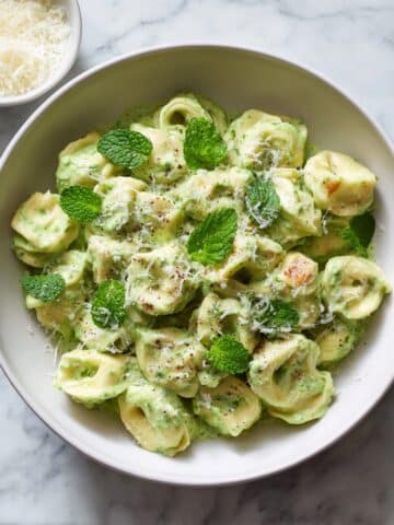 Creamy Ham and Pea Pasta with Fresh Mint Recipe