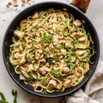 Creamy Peanut Zucchini Noodles with Chicken Recipe