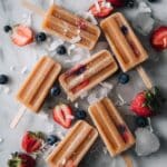 Chocolate Protein Popsicles with Fresh Fruit and Toppings Recipe