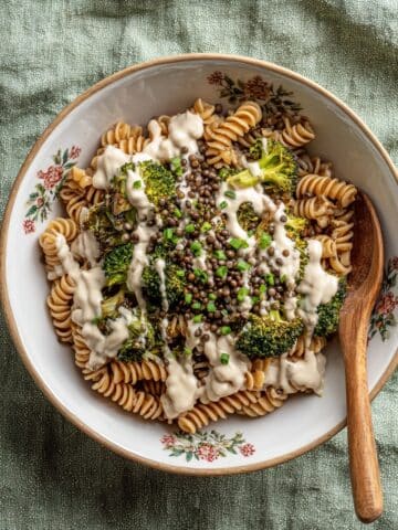 Vegan Broccoli Caesar Pasta Salad Recipe