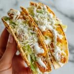 Caesar Chicken Smash Tacos Recipe