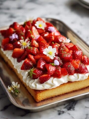 Sheet Pan Strawberry Shortcake Recipe