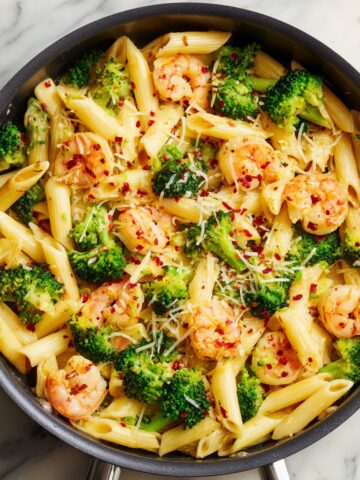 Shrimp and Broccoli Penne Recipe