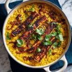 Salmon Daal with Curry and Spiced Lentils Recipe