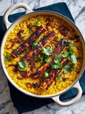 Salmon Daal with Curry and Spiced Lentils Recipe