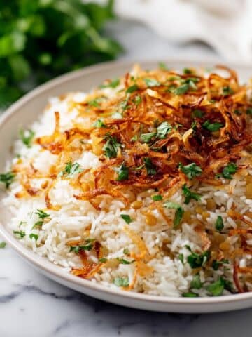 Instant Pot Lentils and Rice (Mujadara) Recipe