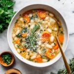 Creamy White Bean and Potato Soup with Fresh Herbs Recipe