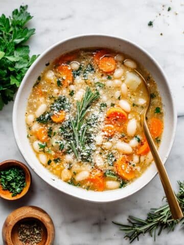 Creamy White Bean and Potato Soup with Fresh Herbs Recipe