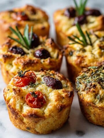 Focaccia Muffins (Easy No-Knead Recipe with 3 Flavors) Recipe