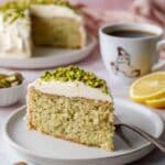 Light and Fluffy Lemon Pistachio Cake Recipe