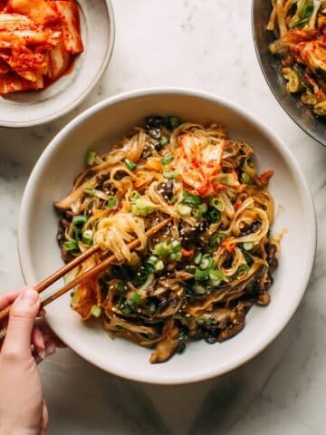 Saucy Kimchi Pasta Recipe