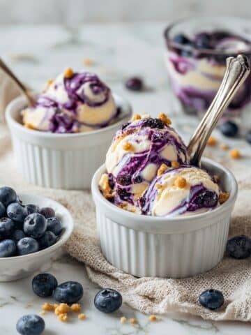 Gluten-Free Blueberry Pie Cottage Cheese Ice Cream Recipe