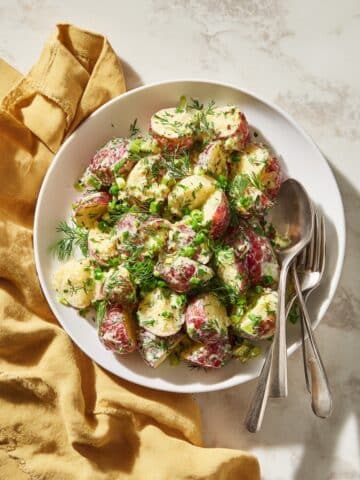 Red Potato Salad with Fresh Herbs and Tangy Mustard Dressing Recipe