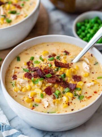 Creamy Chicken and Corn Chowder with Bacon Recipe