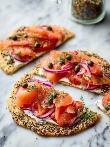 Smoked Salmon Breakfast Flatbread Recipe