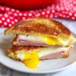 Fried Egg Sandwich with Honey Ham and Melty American Cheese Recipe