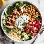 Greek Chicken Bowls with Quinoa, Veggies, and Feta Recipe