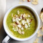 Broccoli Almond Soup with Feta Recipe