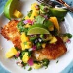 Coconut Crusted Fish with Mango Salsa Recipe
