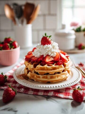 Strawberry Vanilla Waffles Recipe