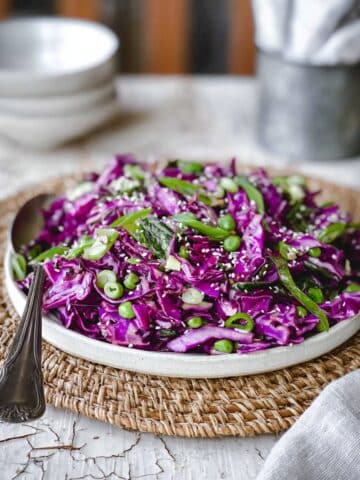 Hoisin Snap Pea & Red Cabbage Slaw Recipe