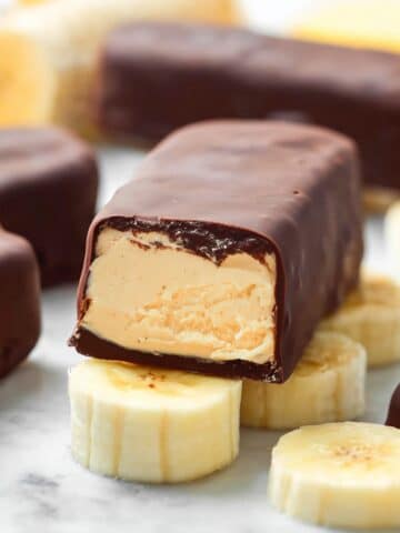 Easy Banana Peanut Butter Ice Cream Bars Recipe
