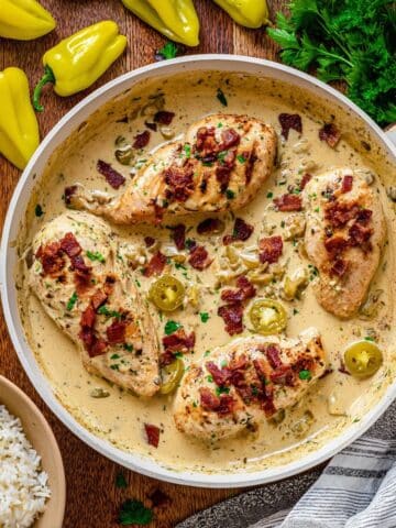 Easy Creamy Pepperoncini Chicken Recipe