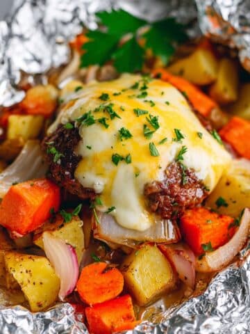 Hamburger Hobo Dinner Foil Packets Recipe