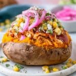 BBQ Chicken Stuffed Sweet Potatoes Recipe