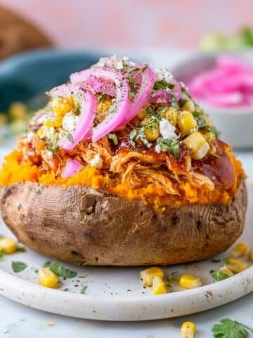 BBQ Chicken Stuffed Sweet Potatoes Recipe