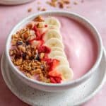 Greek Yogurt Strawberry Banana Smoothie Bowl (High Protein!) Recipe