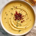 Creamy Parsnip Soup with Parmesan and Fresh Herbs Recipe