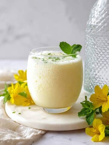 Lychee Mint Elderflower Sparkling Mocktail Recipe