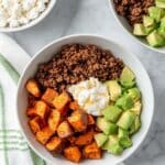 Hot Honey Sweet Potato Beef Bowl Recipe