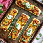 Taco Stuffed Zucchini Boats Recipe