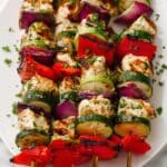 Greek Chicken Kebabs with Tzatziki Sauce Recipe