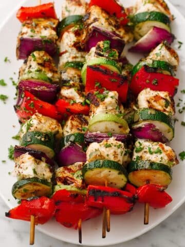 Greek Chicken Kebabs with Tzatziki Sauce Recipe