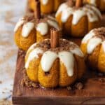 Pumpkin Spice Biscoff Cinnamon Rolls Shaped Like Mini Pumpkins Recipe