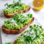 Pea Bruschetta Recipe (Pea Crostini) Recipe