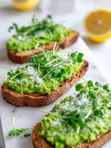 Pea Bruschetta Recipe (Pea Crostini) Recipe