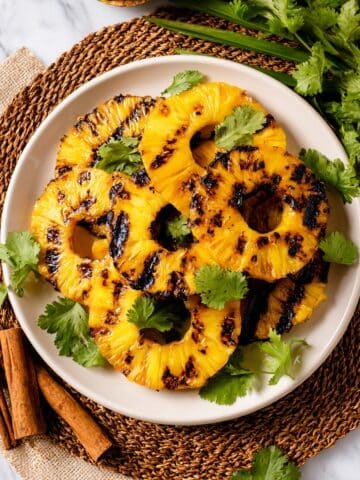 Grilled Pineapple with Brown Sugar Butter Glaze Recipe
