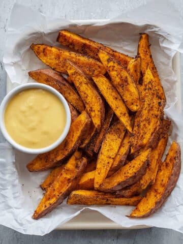 Air Fryer Seasoned Sweet Potato Wedges Recipe