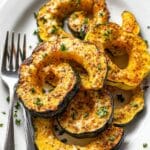 Parmesan Herb Roasted Acorn Squash Recipe