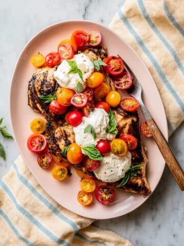 Grilled Chicken Caprese with Burrata Recipe