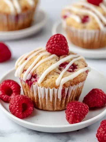 Lemon Raspberry Muffins with Vanilla Greek Yogurt Recipe