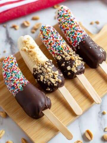 Frozen Chocolate Covered Banana Popsicles Recipe