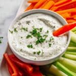 Creamy Cottage Cheese Dip with Dill and Garlic Recipe
