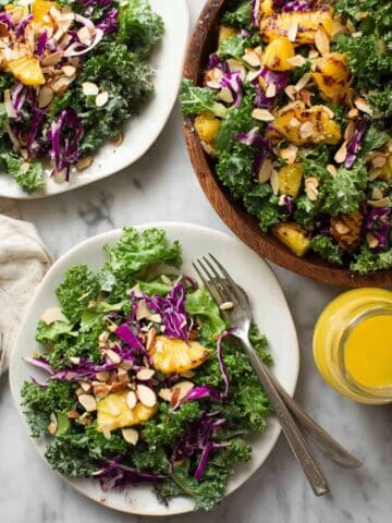 Beach Dreaming Grilled Pineapple Kale Salad Recipe