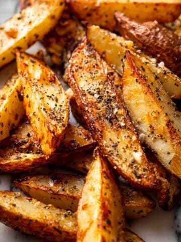 Baked Parmesan Garlic Potato Wedges Recipe